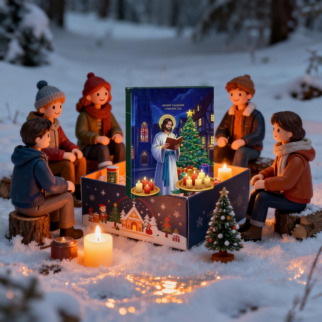 2D Plane+airplane Box +24PC Jehovah Countdown Box Christmas Advent Calendar