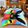 Bing Bunny Pattern Bedding 3Pcs Set Bed Sheet And Pillowcases For Indoor Bedroom