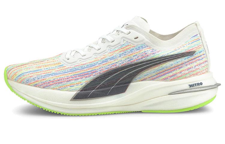 PUMA Velocity Nitro Spectra White Green Women s 195305-01 35.5