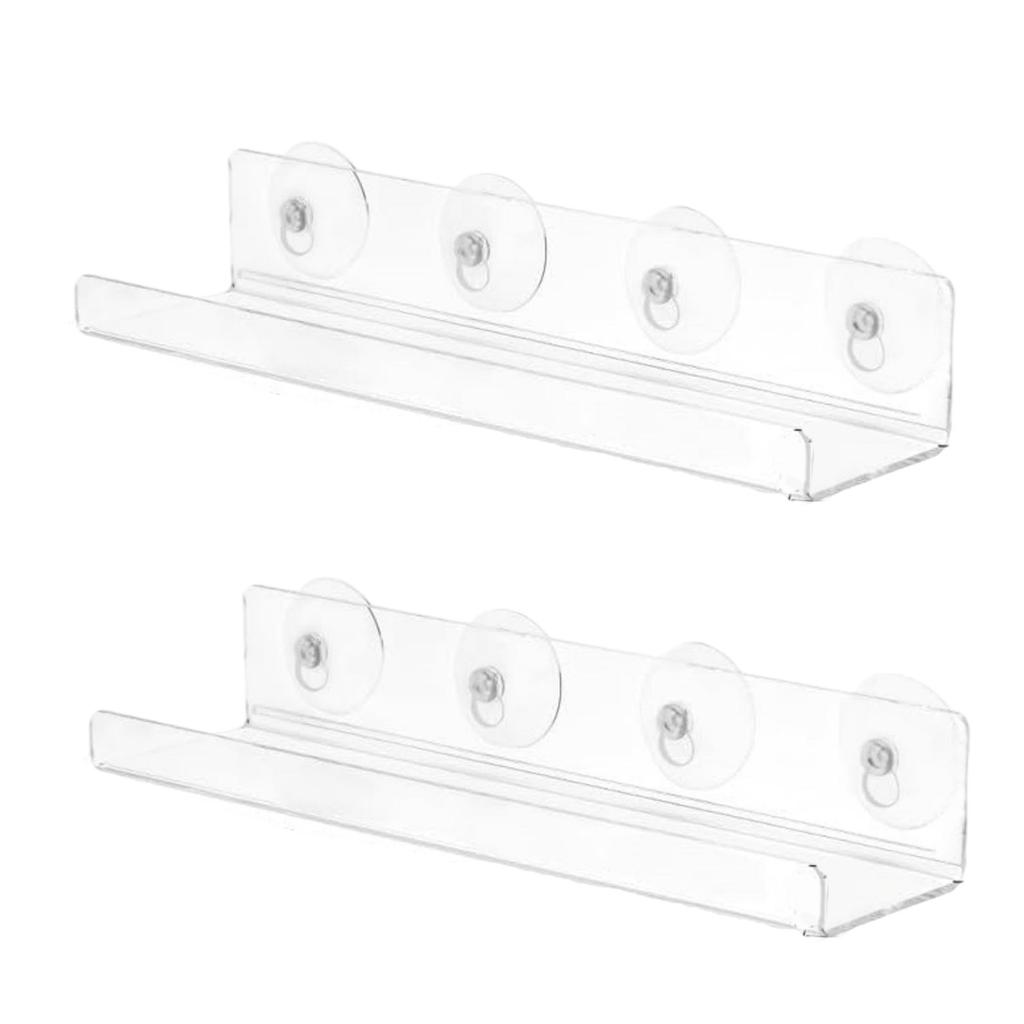 Acryl Fensterbankverlängerungsregal Saugknopf Pflanzenständer für Balkontöpfe Indoor Kräutergarten und Sukkulenten Pflanzgefäße