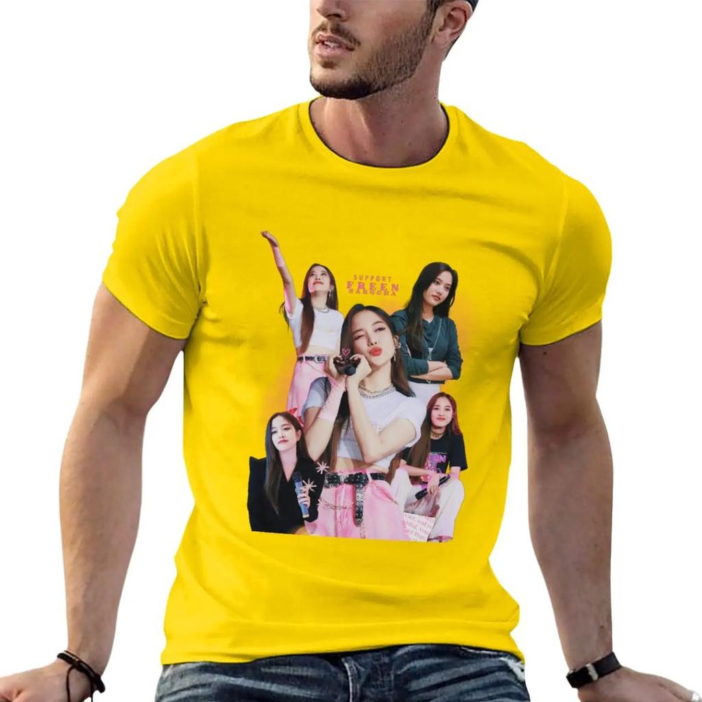 Nowa moda niestandardowy projekt własna Koszulka oversize letnie ubrania koszulki dla mężczyzn bawełna Nowe Wsparcie freen sarocha Koszulka