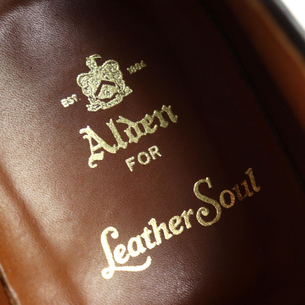 Great ALDEN Leather shoes 5160 special order Soul cap toe semi-brogue imens 6.5 Used
