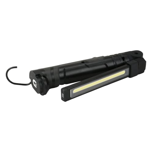 SK11 Rechargeable LED Work Light, 600lm Main (Infinitely Dimmable) / 150lm Top, 180-Degree Opening and Rotating, Magnetic Bottom, USB-Type-C Charging,