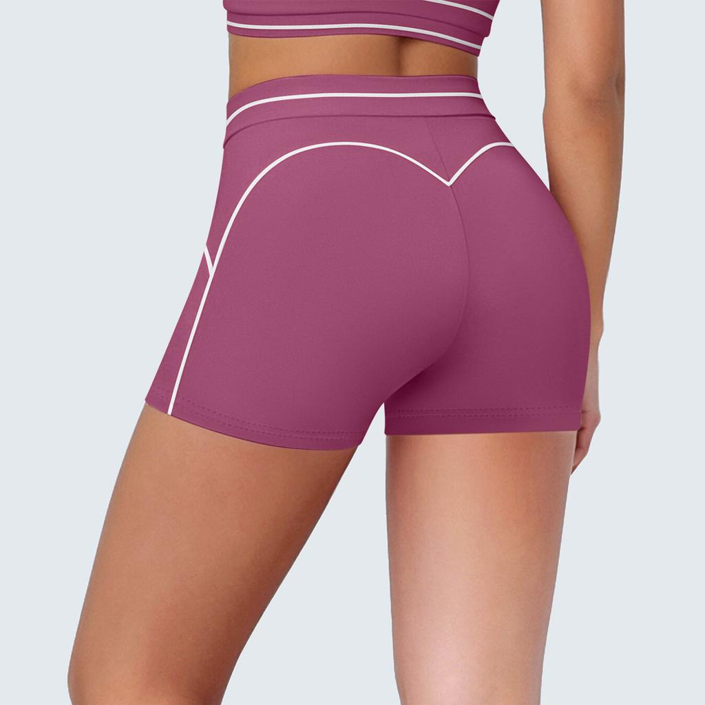 New contrasting color tight high elastic breathable yoga suit six-piece sports running fitness yoga suit women