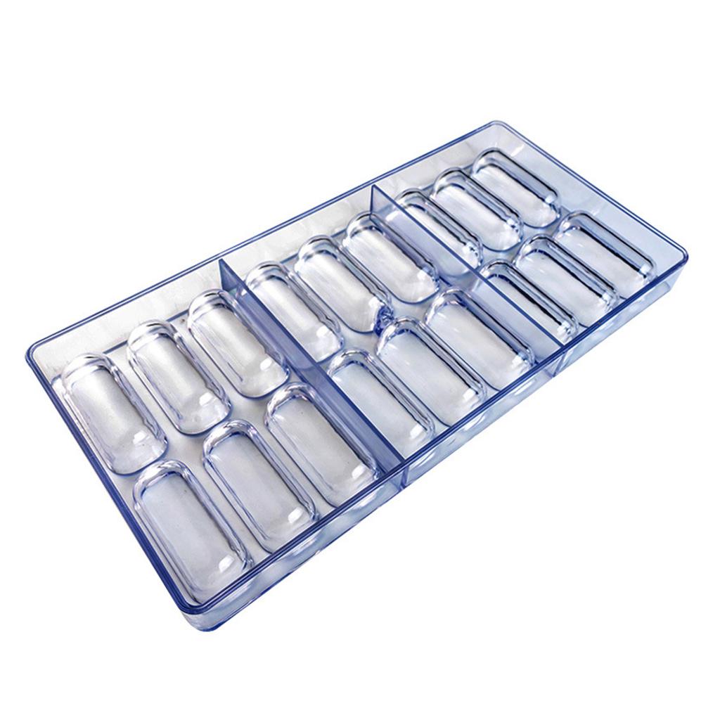 18 Slot Mold for Chocolates Jellies Food Grade Plastic Polycarbonate Candy Mould for Baking Enthusiasts Kitchen Tool