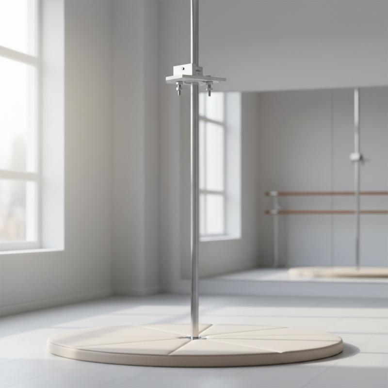 Multiple Scenario Poles Dance Ceiling Fixture Simple Setups Angled Drilling Stable Aluminum Steel Build