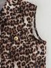 Spring 2025 Women's European & American Fashion Sleeveless Leopard Print Vest