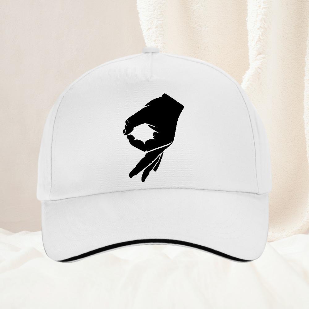 HOT SALE You Looked Made You Look Circle Finger Game Ok Hand Prank Baseball Cap design OK circle hand hat