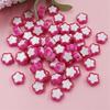 150Pcs Jewelry Crafts 10mm For Jewelry Making DIY Handmade Clay Beads Flower Shape Spacer Beads Acrylic Beads