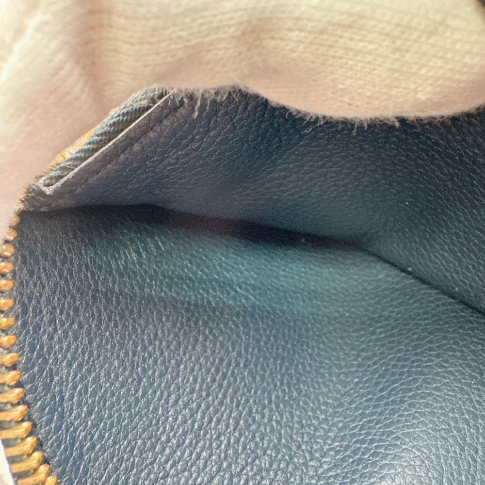 LOUIS VUITTON M80958 Monogram Ann Platt leather Zippy Vertical Purse Navy leather Used