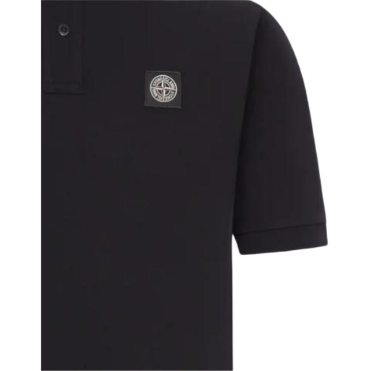 STONE ISLAND Kurzarm Logo Knopf Unifarbenes Poloshirt Herren Oberteile L1S152200008S0017-V0029
