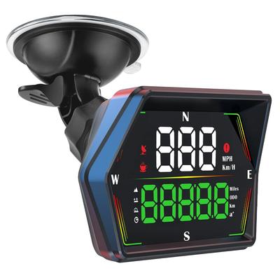 HUD Heads Up Display For Cars 2025 New Universal Digital GPS Speedometer LED Display With MPH Speed Compass Overspeed Alarm Fatigued Driving