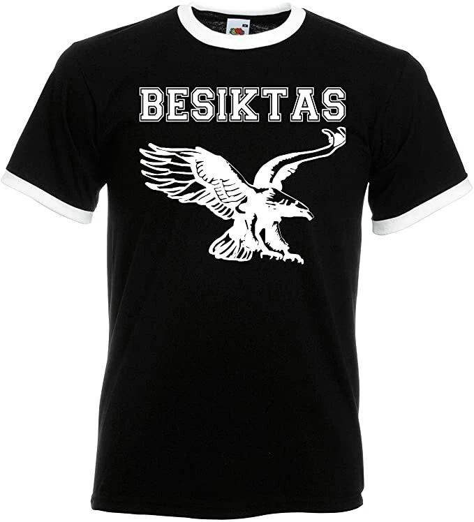 Youth Designz Mens T-Shirt Besiktas Eagle Istanbul Kartal Jersey Fan Football 4XL