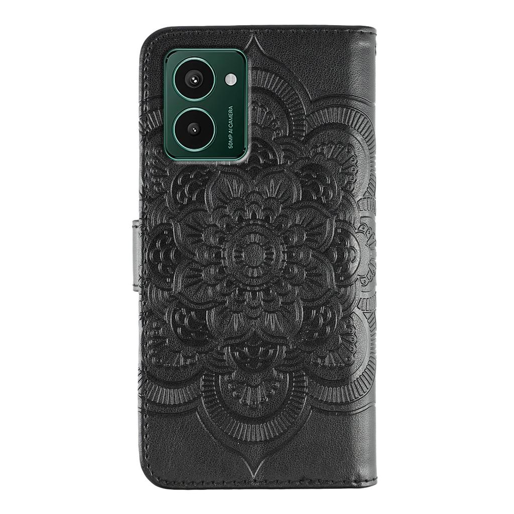 For Motorola Edge 60 Pro 5G Case PU Leather Flip Wallet Phone Cover with Strap