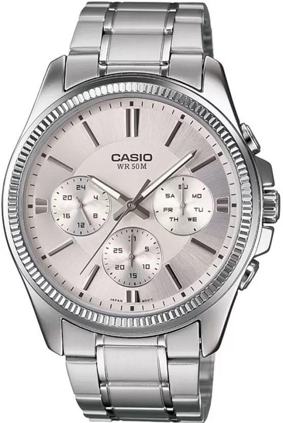 Casio Mod. DAY DATE MULTIFUNCTION - ARGENTÈE MTP-1375D-7AVDF