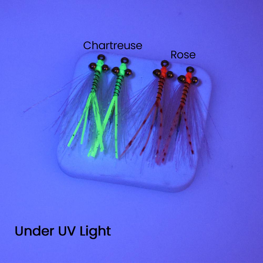 6 pezzi #4 Crazy Charlie Esca da Pesca a Mosca Amo Barbelato per Bonefish Bass Tarpon Acqua Dolce e Salata Mosche Affondanti Veloci