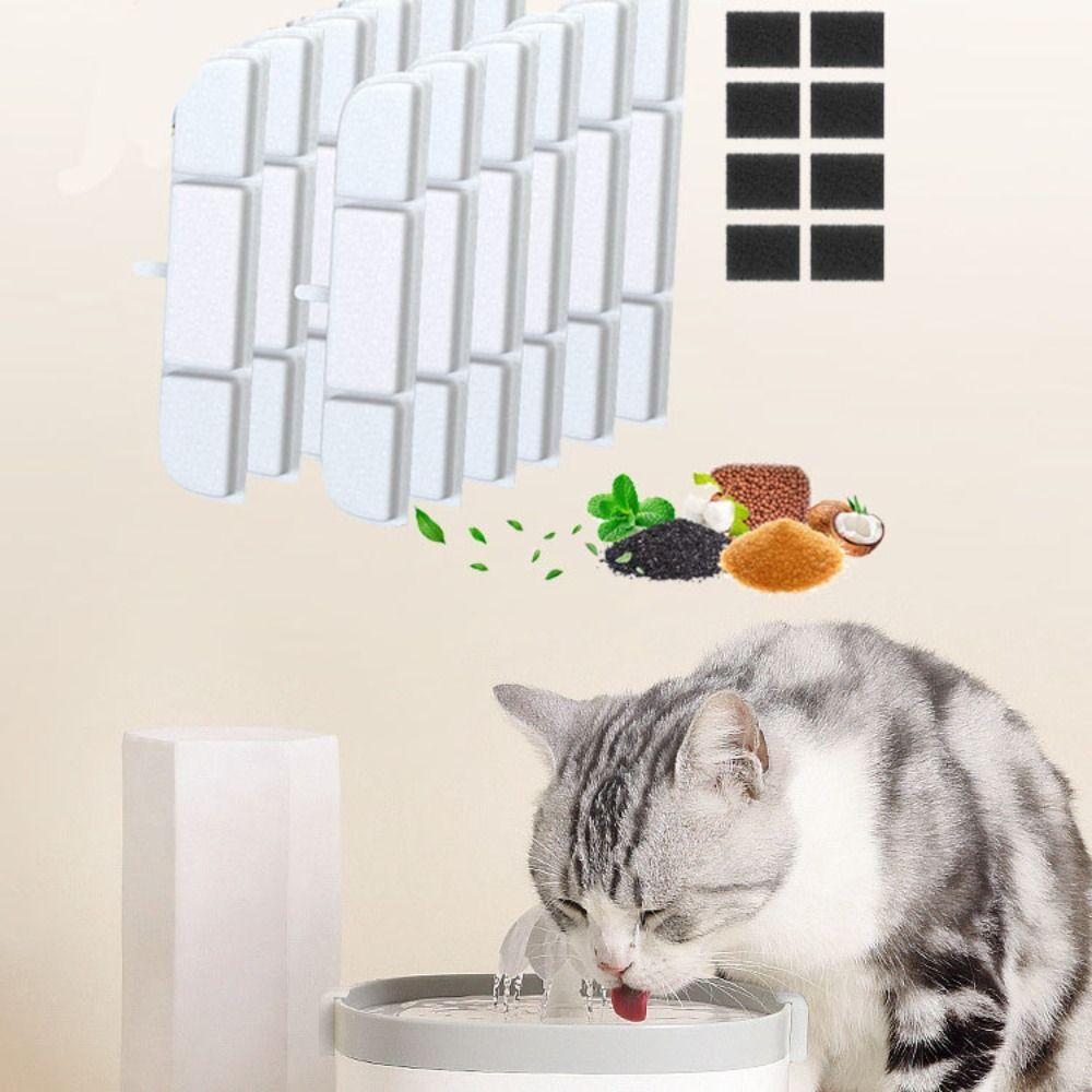 Activated Carbon Cat Drinking Filter Stripe Cat Water Fountain Filter Sponge  for Dog Cats