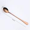 Long Handle Spoon, Coffee Stirrers, 8-Inch Ice Tea Spoon, Stainless Steel Iced Teaspoon for Milk Cocktail Stirring