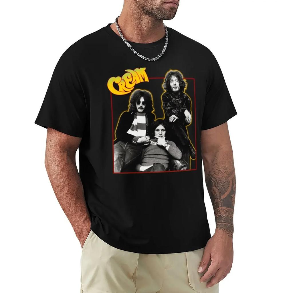 ClaptonThe Cream T-Shirt plain oversized t shirts for graphic tees anime black t-shirts for
