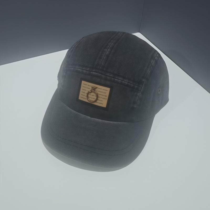 American retro cap men's and women's street hip-hop fashion sticker skateboard sun hat casual denim baseball cap