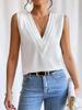 Women's Seasonal Women's T-shirt Women's Solid Color Casual Loose Sleeveless Top Casual Fashion Sleeveless Top