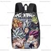 Dragons Ball Backpack Student Goku Vegeta Cartoon Anime Schoolbag Waterproof Large Capacity Men Rucksack Bookbag Stationery Gift