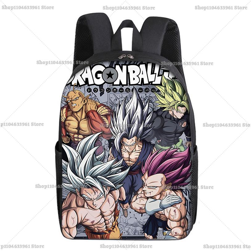 Dragons Ball Backpack Student Goku Vegeta Cartoon Anime Schoolbag Waterproof Large Capacity Men Rucksack Bookbag Stationery Gift
