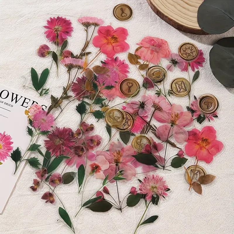 40pcs Vintage Elegant Vintage Floral Sticker Pack  Boost Your DIY Projects, Scrapbooks Journals Easy-to-Apply Retro Bloom Decals