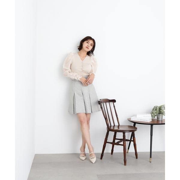 Jill by Jill Stuart Women's High-Waisted Tucked Mini Skirt Casual Pants, Black