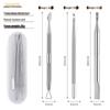 Nail Art Stainless Steel Universal Clipper Set - Double-Sided for Fingernails & Toenails