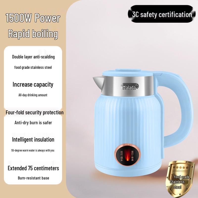 Wanlida 2025 Electric Kettle: Automatic Power-Off, Large Capacity, Insulated Boil, Household Use