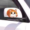 Cartoon Cute Little Fat Cat Glass Car Beautification Decoration Stickers