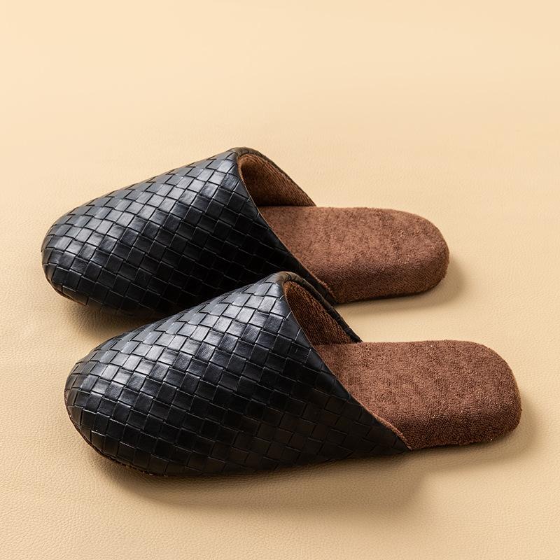 Cixi cotton slippers soft bottom silent season home indoor warm non-slip plush cotton slippers