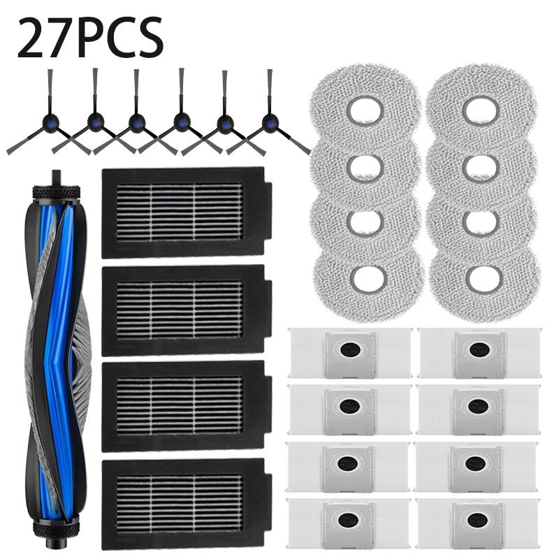 For Ecovacs T50 PRO OMNI /T50 AUTO DDX67 Robot Vacuum Cleaner Accessories Main Side Brush Mop Cloth HEPA Filter Dust Bag Parts