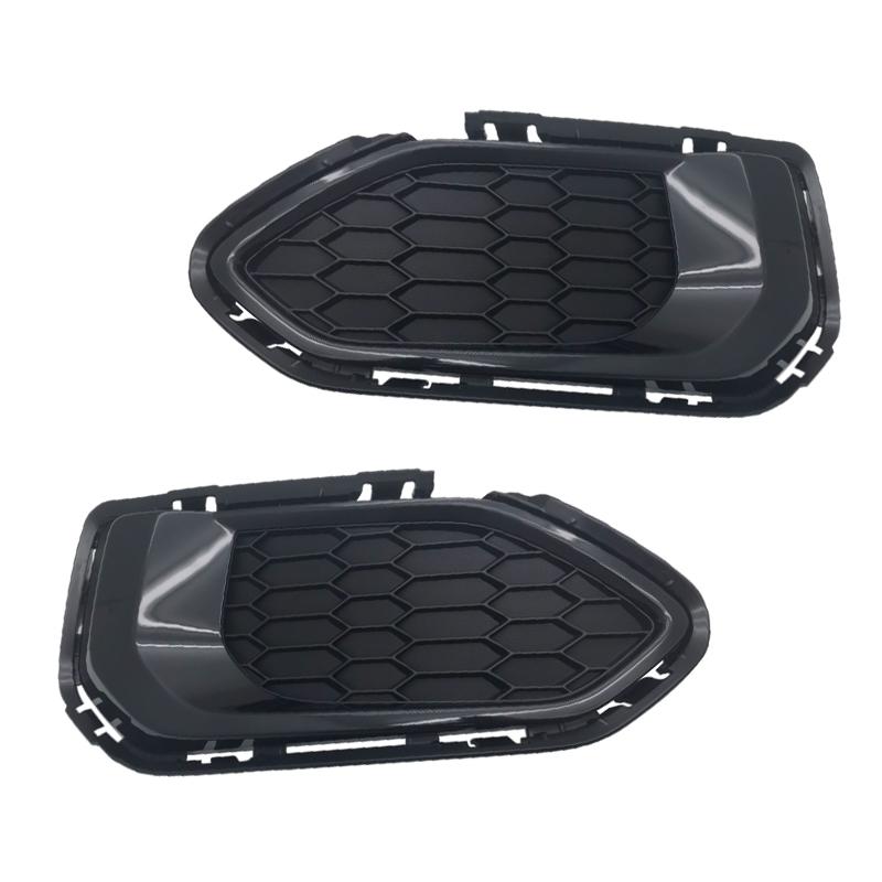 Car Front Bumper Fog Light Lamp Trim Grille Bezel Frame Cover Shell Cap Hood Lid Without Lamp Hole For Honda Fit 2018 2019