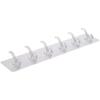 Acrylic Transparent Hooks Over The Door 6 Hooks Clothes Coat Hat Towel Hanger Home Bathroom Organizer Rack Kitchen Holder Hooks