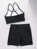 2024 New High Waist Solid Color Tankini Bikini Swimwear with Shorts