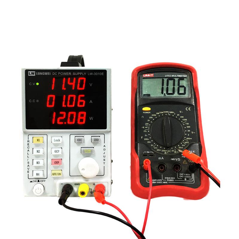 Longwei Adjustable Programmable DC Power Supply 30V 10A/5A for Electroplating and Repair
