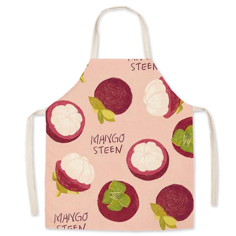 Children's and Adult Strawberry Print Waist Apron - Parent-Child Match, Sleeveless Coverall