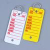 Unique 10PCS Card-shaped DIY Keychains for Cars Pet Name Identification Tags and Fashion Bag Charms for Everyday