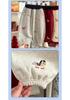 2026 Autumn Unisex Kids Cartoon Embroidered Bermuda Jogger Shorts