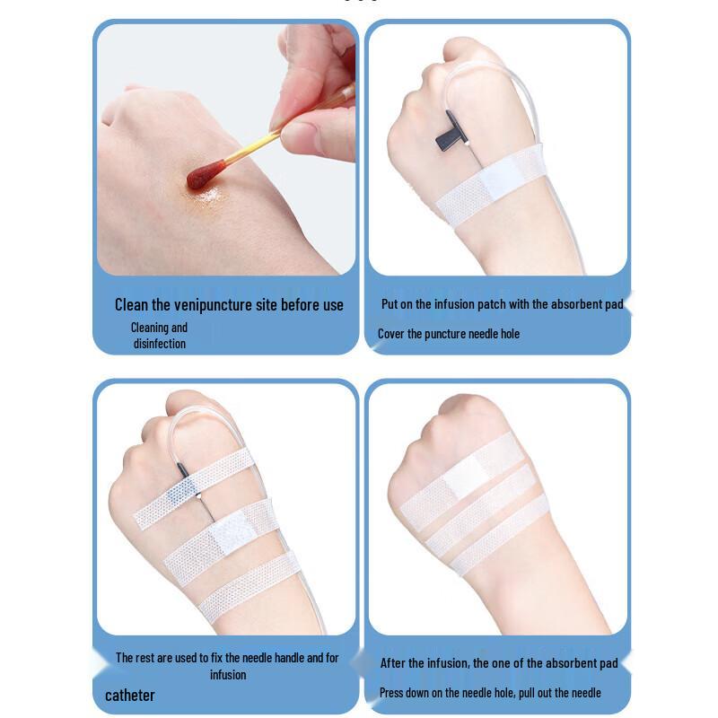 Nuobiyan Medical Infusion Patch & Adhesive Tape, 100 Count