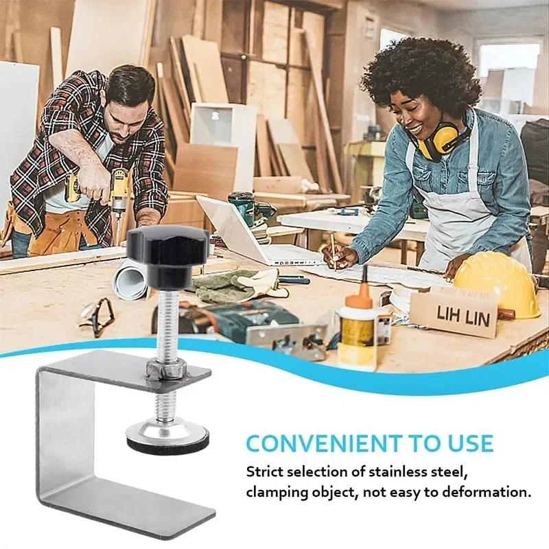 Dřevoobráběcí zásuvka montážní spona ocelová pevná fixační nástroj ve tvaru G, dřevoobráběcí děrovací ozdobný nástroj f svorka