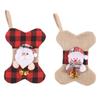 New Christmas Decorations Plaid Bones Pets Christmas Socks Gift Bags Decorative Socks Pendant