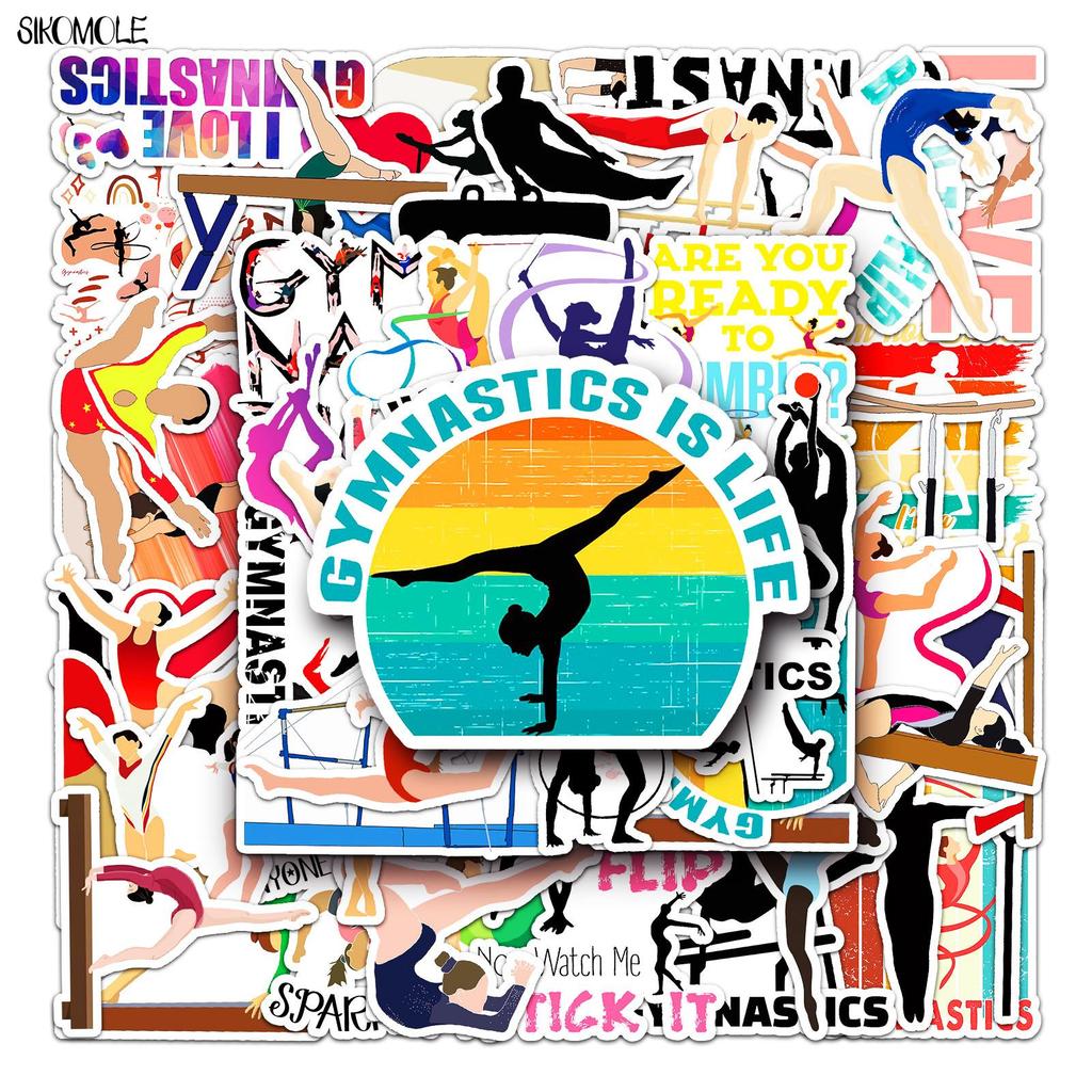 10 30 50pcs Artistic Gymnastics Stickers DIY Gift Toys Laptop Suitcase Skateboard Phone Guitar Decals Graffiti Cartoon Sticker