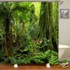 Forest Natural Scenery Shower Curtains 3d Printing Bath Curtains Polyester Washable Fabric With Hooks Home Decorative Screen