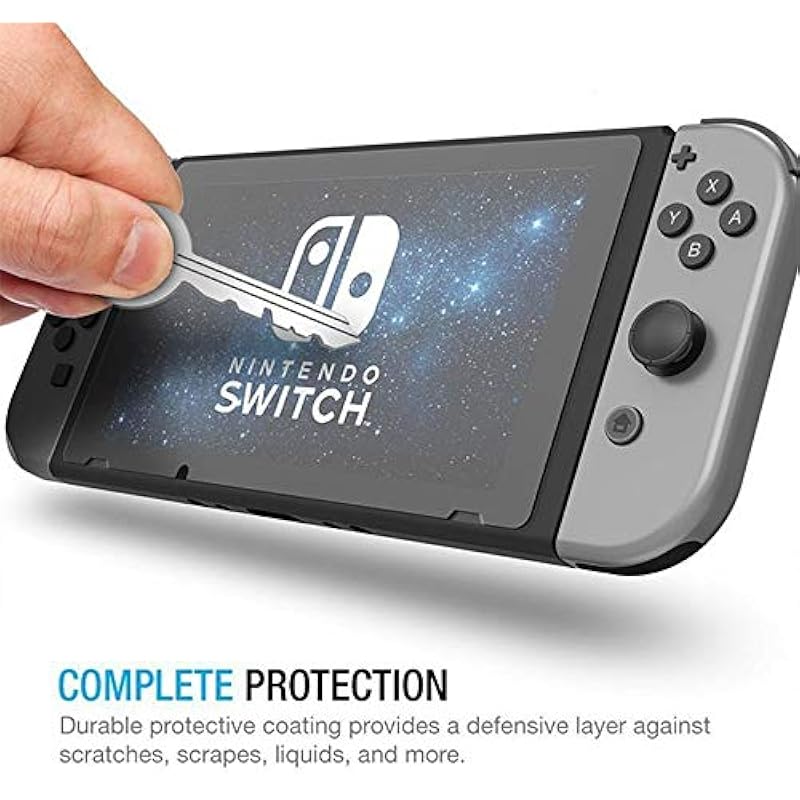 

Careflection Premium 2.5D Tempered Glass For Nintendo Switch Tempered Glass Screen Protector, Anti-Scratch, Bubble Free 0