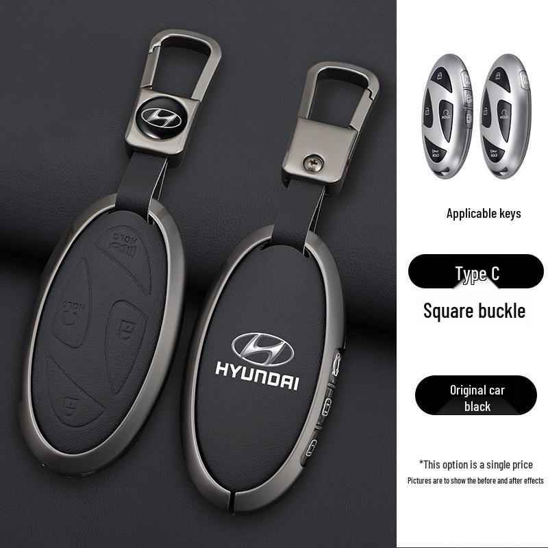 

Металлический чехол для ключа для Hyundai Sonata, IONIQ6, Elantra & ElantraN Пульт дистанционного управления (24 модели) Premium Packaging