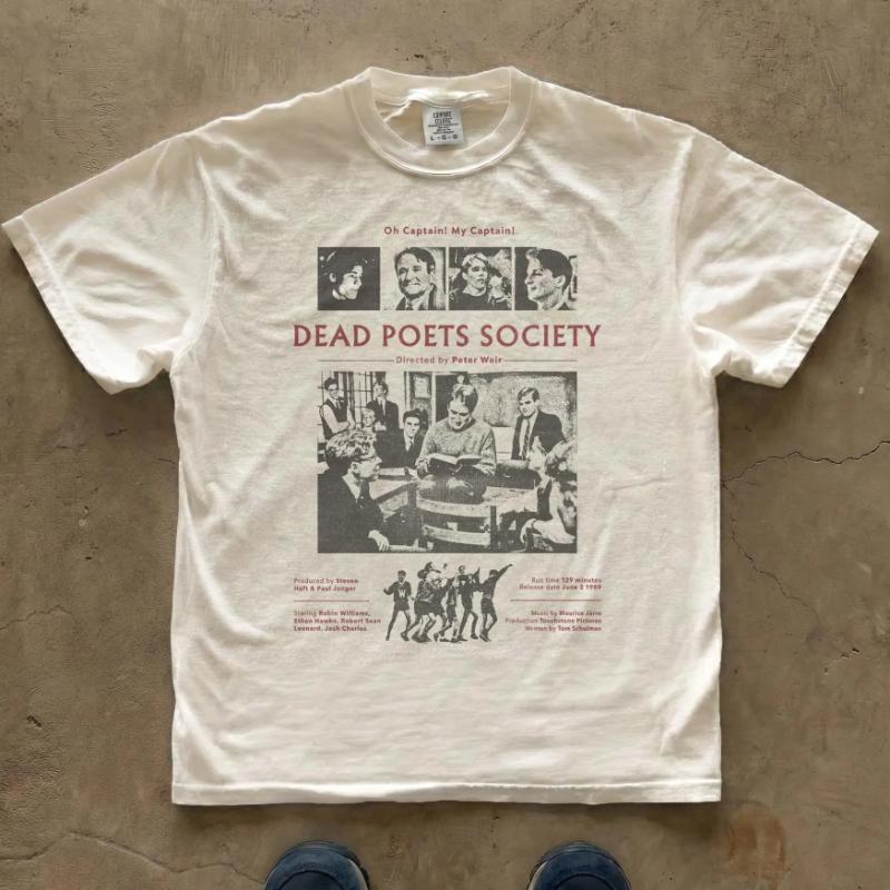 Tote Dichter Gesellschaft T-Shirt Filmplakat Grafik T-Shirt