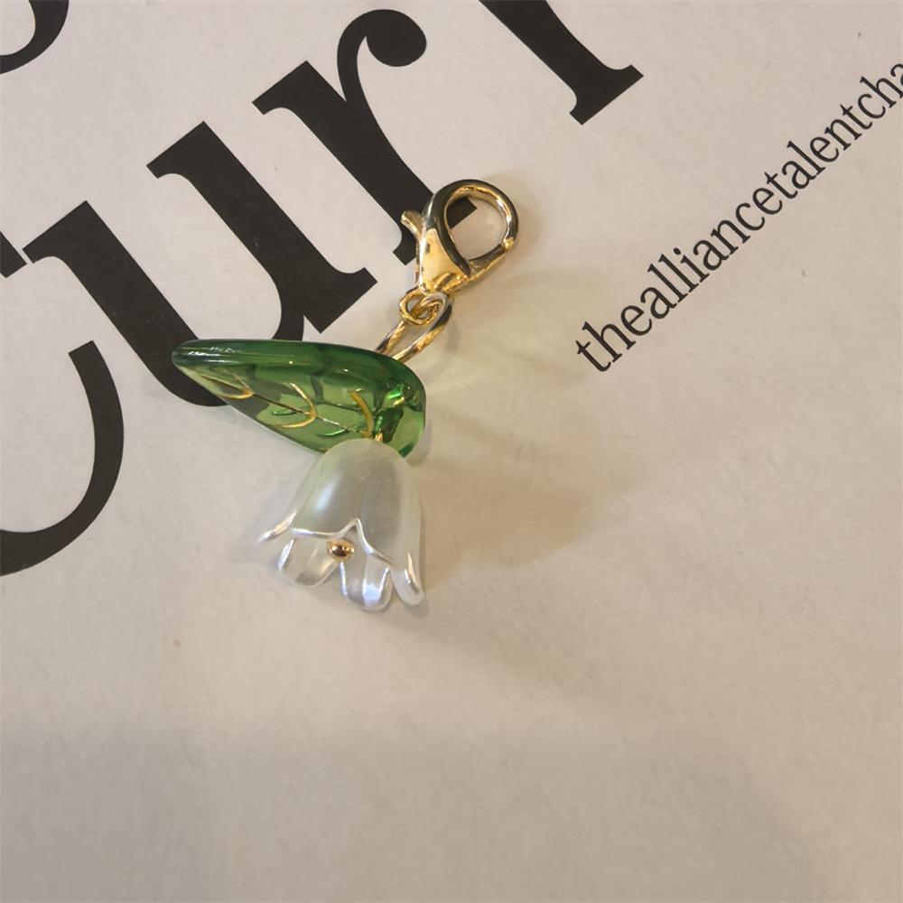 Lily of the valley Shoe laces Charms for Sneakers Decorations Camellia Pearl Flower Shoe Charm Buckle DIY Shoes Accessories 1Pcs